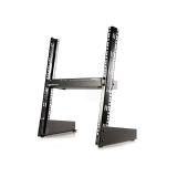 StarTech.com - Rack Armario Bastidor Abierto de Escritorio Desktop Sobremesa de 2 Columnas 12U 0,5m Negro