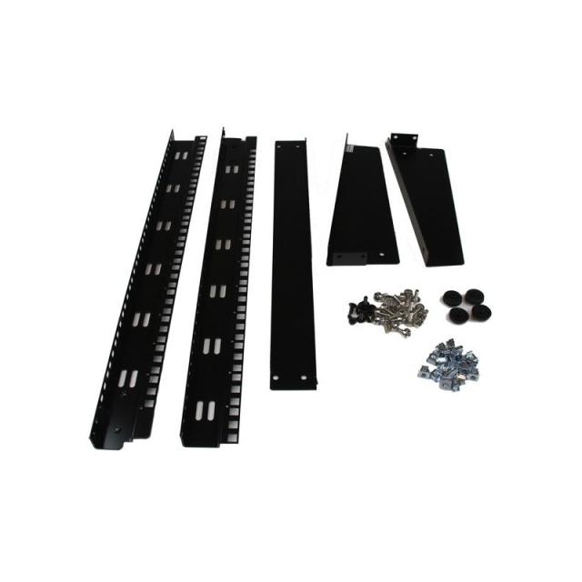 StarTech.com - Rack Armario Bastidor Abierto de Escritorio Desktop Sobremesa de 2 Columnas 12U 0,5m Negro