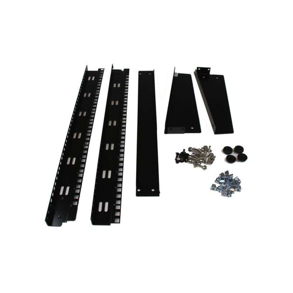 StarTech.com - Rack Armario Bastidor Abierto de Escritorio Desktop Sobremesa de 2 Columnas 12U 0,5m Negro