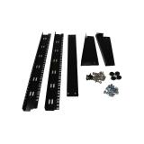 StarTech.com - Rack Armario Bastidor Abierto de Escritorio Desktop Sobremesa de 2 Columnas 12U 0,5m Negro