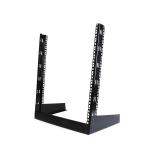 StarTech.com - Rack Armario Bastidor Abierto de Escritorio Desktop Sobremesa de 2 Columnas 12U 0,5m Negro