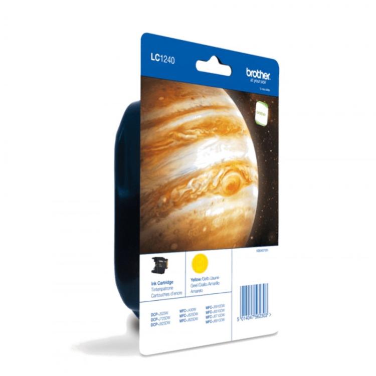 Brother - LC1240YBP cartucho de tinta 1 pieza(s) Original Amarillo