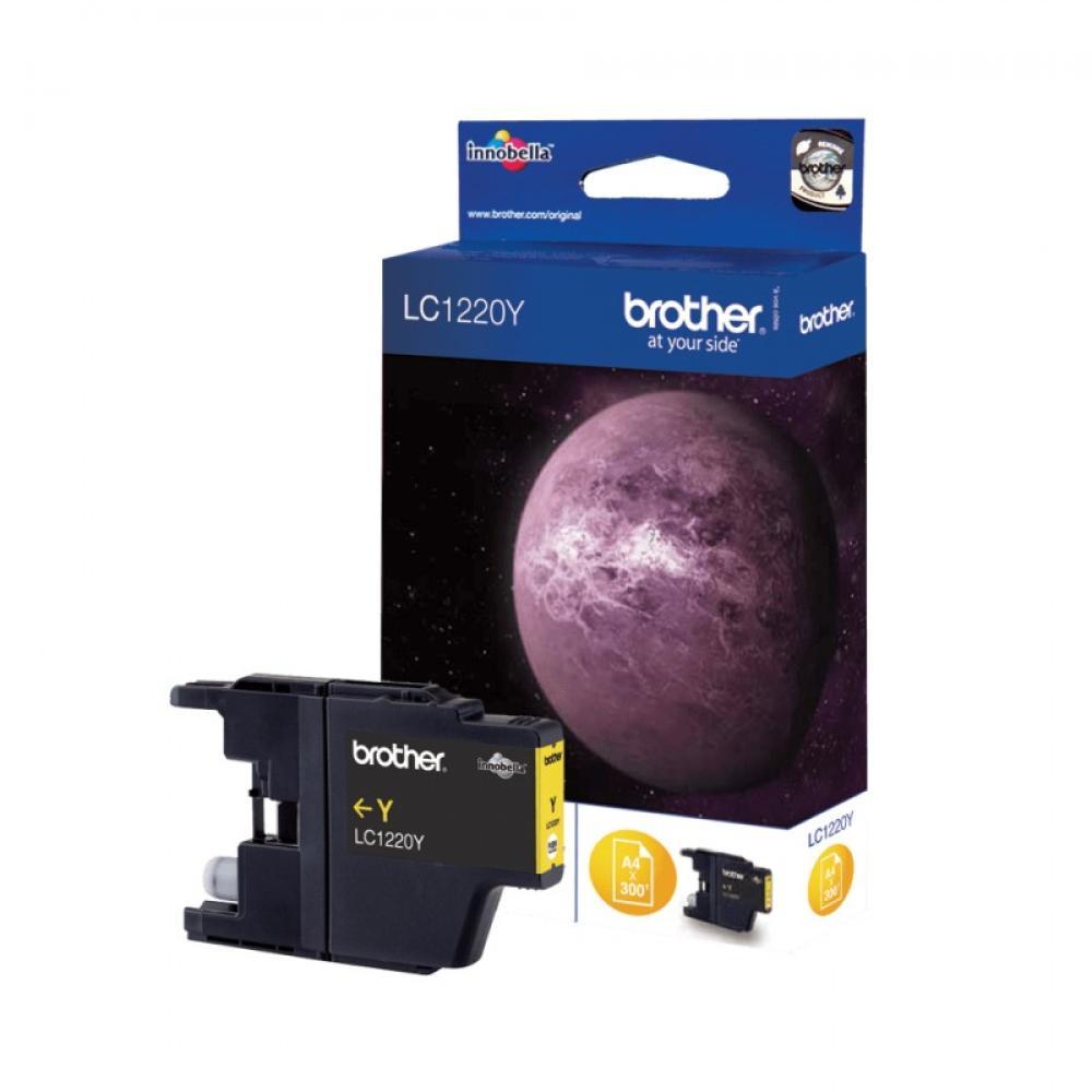 Brother - LC1220Y cartucho de tinta 1 pieza(s) Original Rendimiento estándar Amarillo