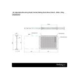 StarTech.com - Estante Bandeja Deslizante Perforada Telescópica para Armario Rack de Profundidad Ajustable - 2U 22.7kg