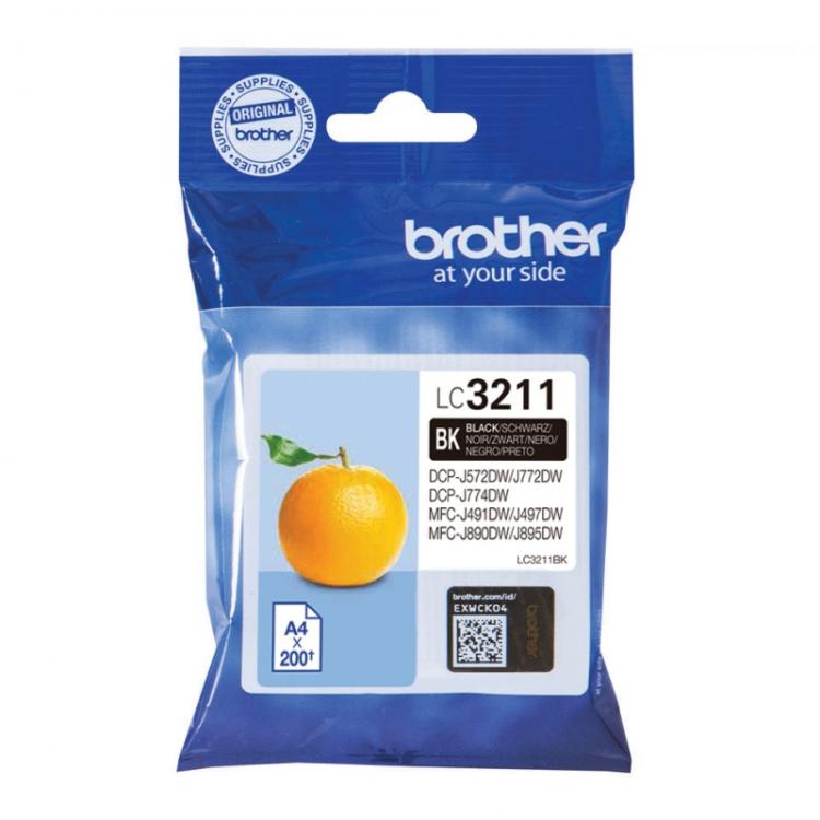 Brother - LC3211BK cartucho de tinta 1 pieza(s) Original Rendimiento estándar Negro