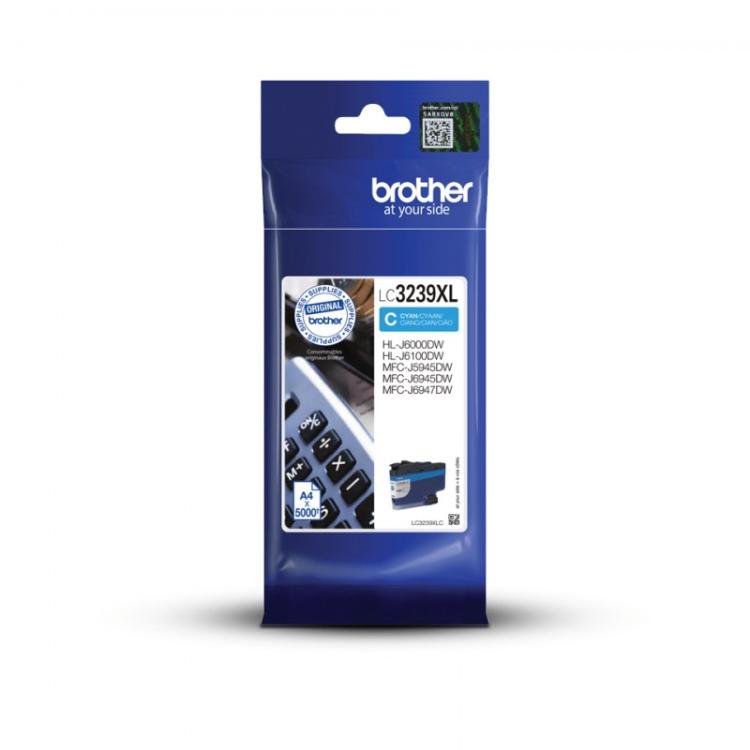 Brother - LC3239XLC cartucho de tinta 1 pieza(s) Original Alto rendimiento (XL) Cian