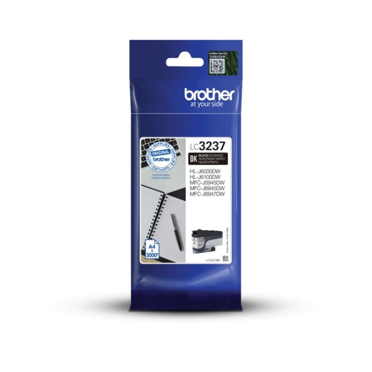 Brother - LC3237BK cartucho de tinta 1 pieza(s) Original Rendimiento estándar Negro