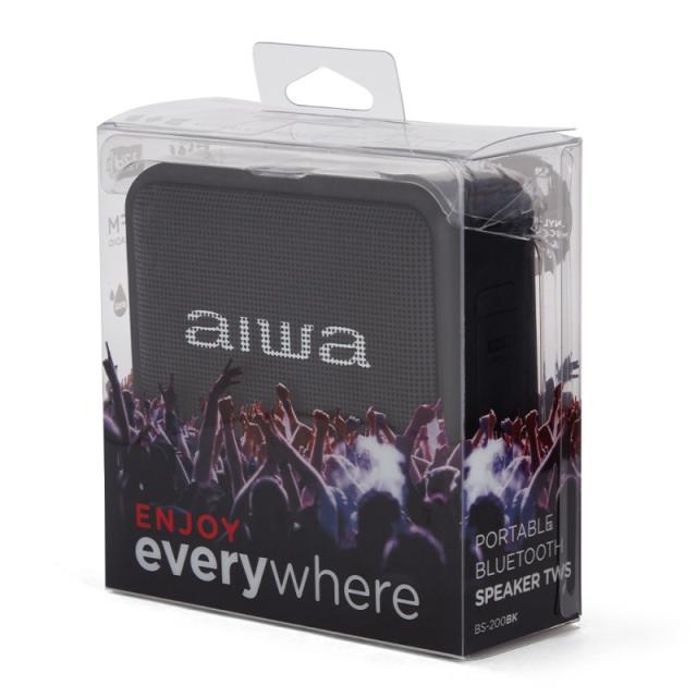 Aiwa - BS-200BK altavoz portátil Altavoz monofónico portátil Negro 6 W