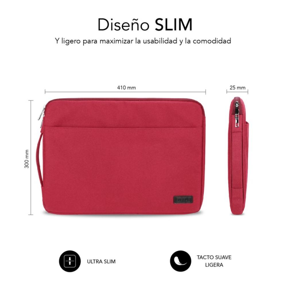 SUBBLIM - Funda Ordenador Urban Laptop Sleeve 15,6" Red
