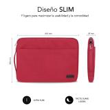 SUBBLIM - Funda Ordenador Urban Laptop Sleeve 15,6" Red
