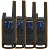 Motorola - Talkabout T82 Extreme Quad Pack two-way radios 16 canales Negro, Naranja
