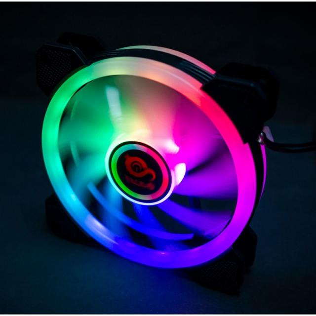TALIUS - Ventilador caja RGB Iris Spectrum 16Led 12cm (compatible sólo con caja Tal-Cronos)
