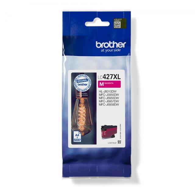 Brother - LC427XLM cartucho de tinta 1 pieza(s) Original Alto rendimiento (XL) Magenta