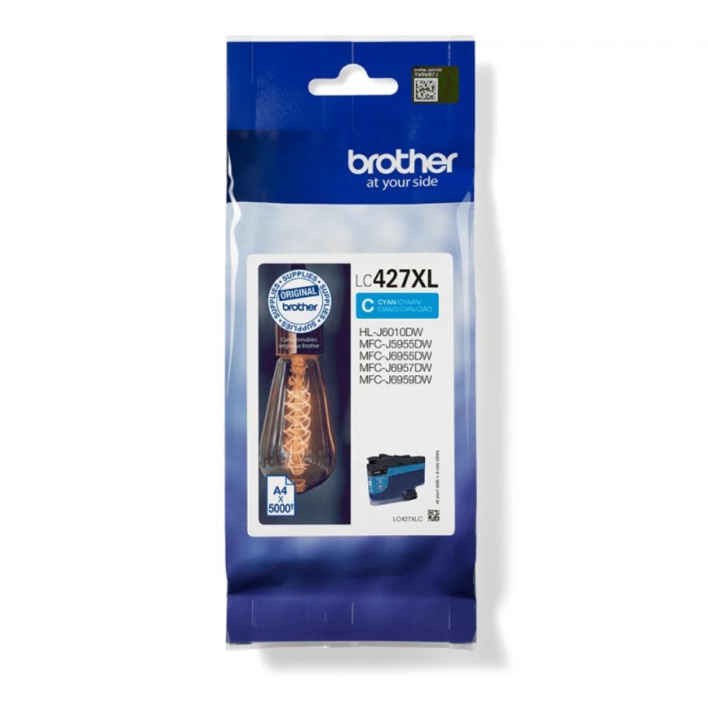 Brother - LC-427XLC cartucho de tinta 1 pieza(s) Original Alto rendimiento (XL) Cian