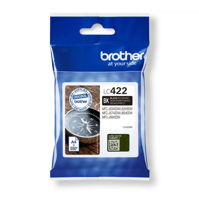 Brother - LC422BK cartucho de tinta 1 pieza(s) Original Negro
