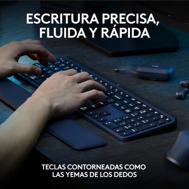 Logitech - 920-011610 teclado Ratón incluido Oficina Bluetooth QWERTY Español Grafito
