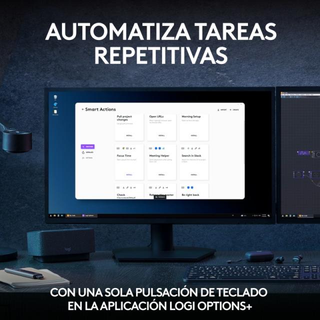 Logitech - 920-011610 teclado Ratón incluido Oficina Bluetooth QWERTY Español Grafito