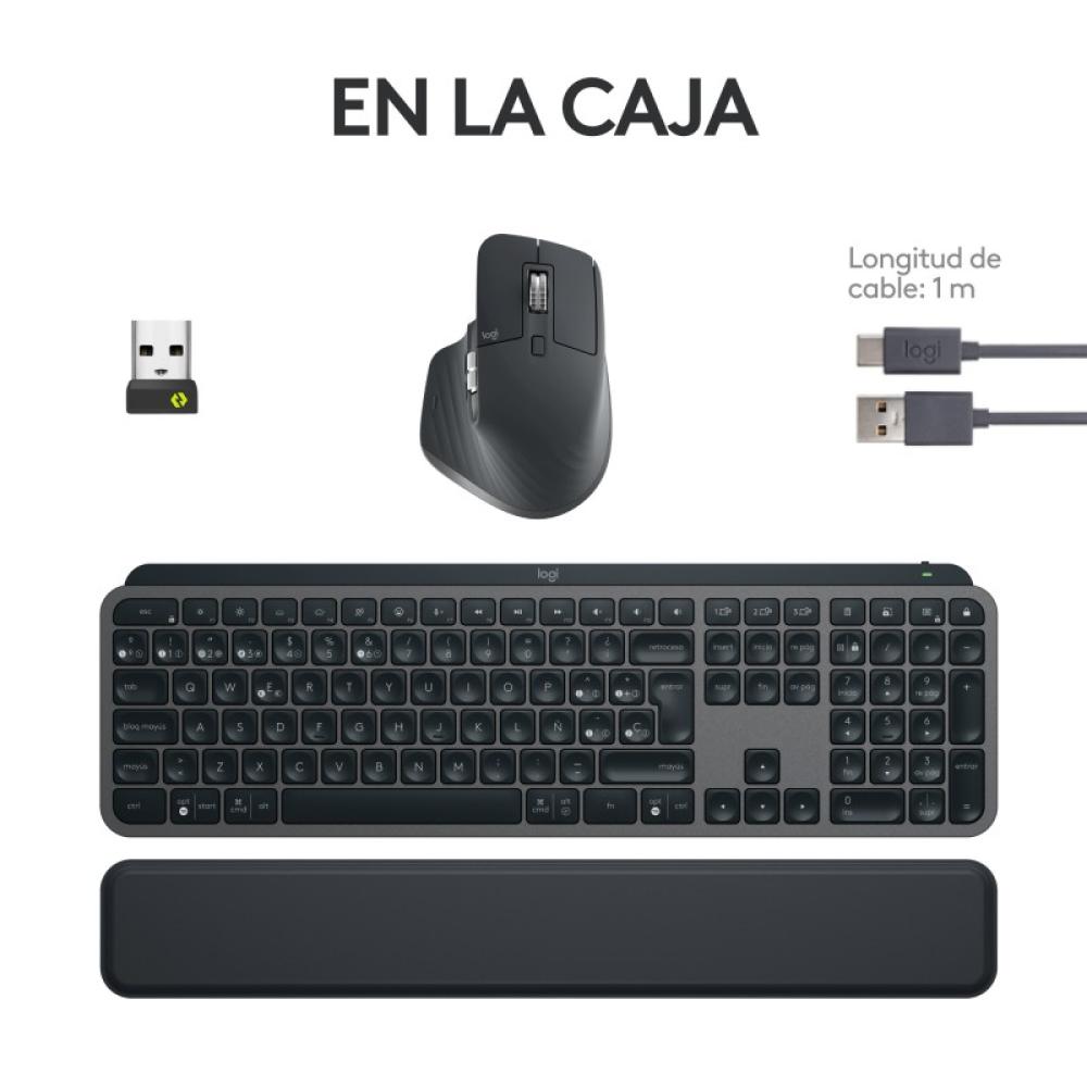 Logitech - 920-011610 teclado Ratón incluido Oficina Bluetooth QWERTY Español Grafito
