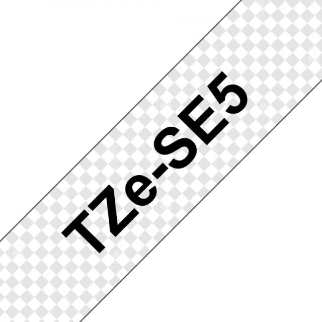 Brother - TZE-SE5 cinta para impresora de etiquetas Negro sobre blanco TZ/TZe