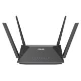 ASUS - RT-AX52 AX1800 AiMesh router inalámbrico Gigabit Ethernet Doble banda (2,4 GHz / 5 GHz) Negro