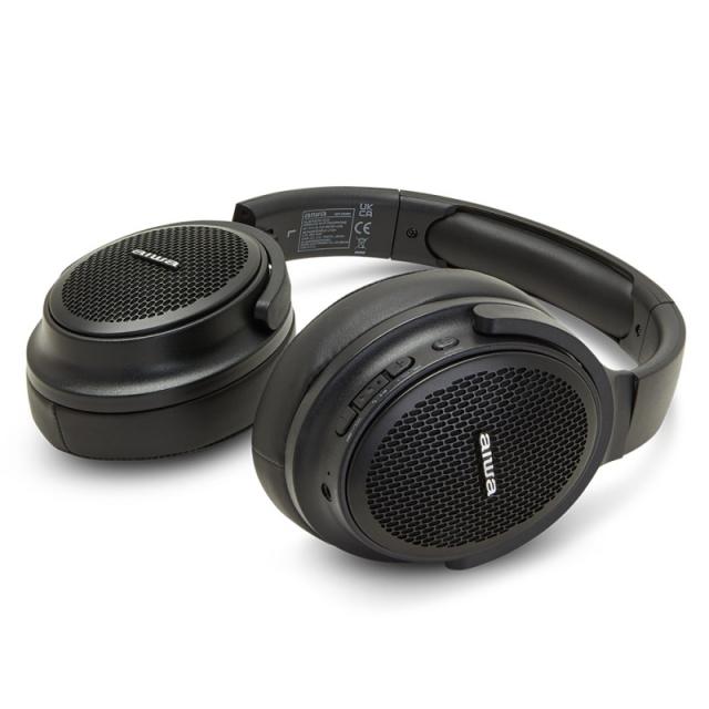 Aiwa - HST-250BT/BK auricular y casco Auriculares Inalámbrico y alámbrico Diadema Llamadas/Música MicroUSB Bluetooth Negro