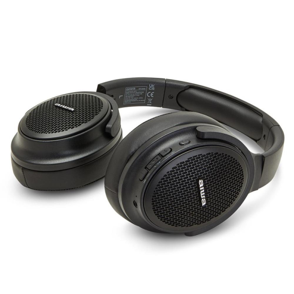 Aiwa - HST-250BT/BK auricular y casco Auriculares Inalámbrico y alámbrico Diadema Llamadas/Música MicroUSB Bluetooth Negro