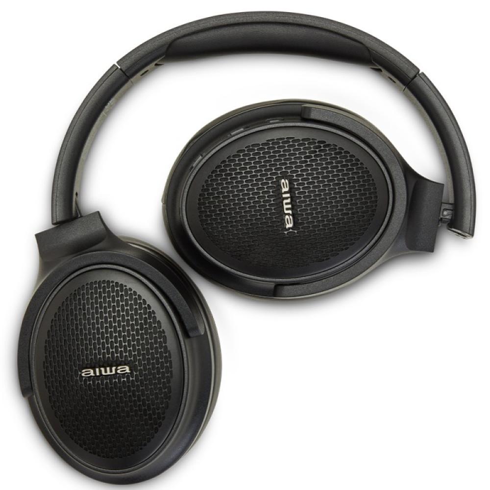 Aiwa - HST-250BT/BK auricular y casco Auriculares Inalámbrico y alámbrico Diadema Llamadas/Música MicroUSB Bluetooth Negro