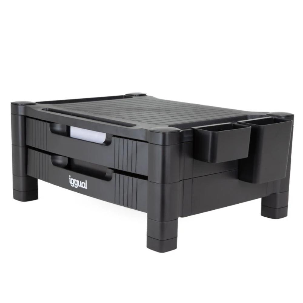 iggual - EM2C Elevador monitor 2 cajones negro