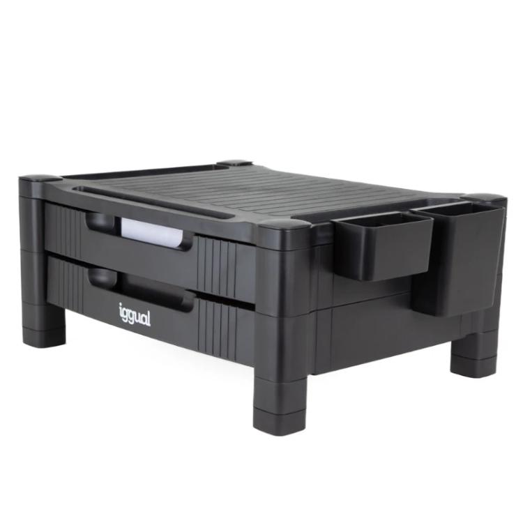 iggual - EM2C Elevador monitor 2 cajones negro