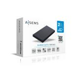 AISENS - Caja externa 2,5" ASE-2530B 9.5 mm SATA a USB 3.0/USB 3.1 Gen1, Negra