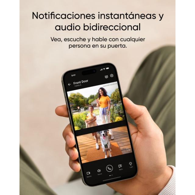 Eufy - Security Video Doorbell E340, cámara doble con sistema de control de entregas, 2K Full HD y visión nocturna a color, por