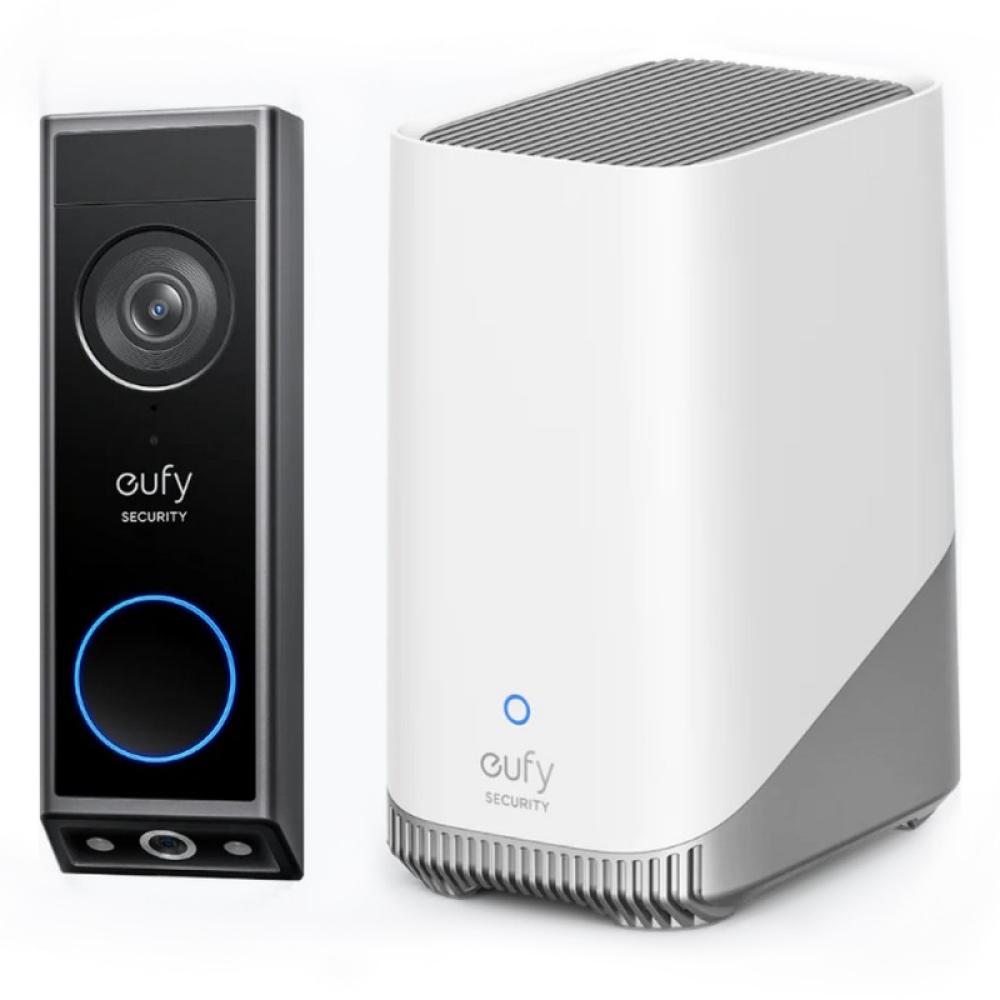 Eufy - Security Video Doorbell E340, cámara doble con sistema de control de entregas, 2K Full HD y visión nocturna a color, por