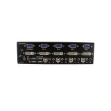 StarTech.com - Conmutador Switch KVM 4 Ordenadores 2 Monitores Dobles DVI VGA Audio Puertos USB 1920x1440