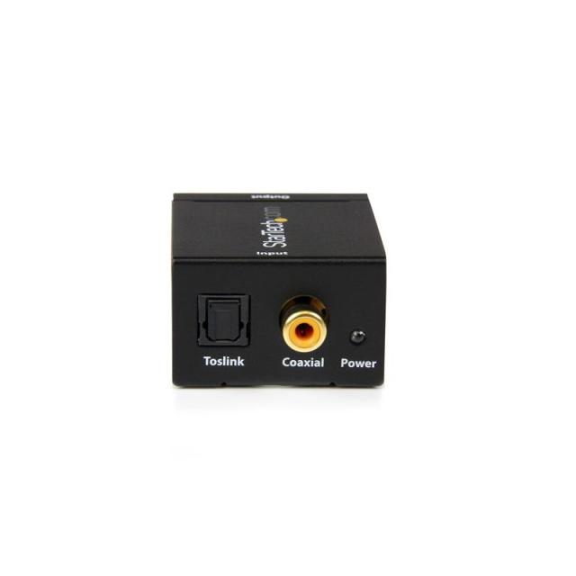StarTech.com - Adaptador Conversor de Audio Digital Coaxial SPDIF o Toslink Óptico a RCA Estéreo Analógico