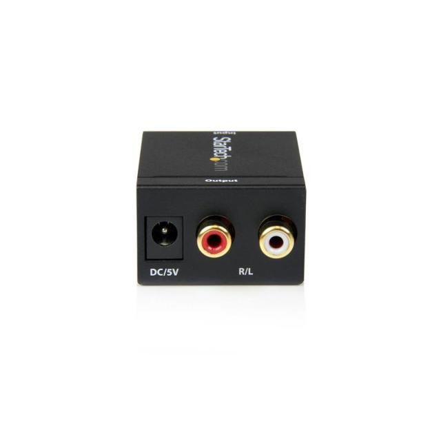StarTech.com - Adaptador Conversor de Audio Digital Coaxial SPDIF o Toslink Óptico a RCA Estéreo Analógico