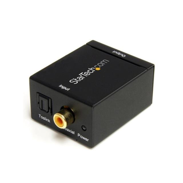 StarTech.com - Adaptador Conversor de Audio Digital Coaxial SPDIF o Toslink Óptico a RCA Estéreo Analógico