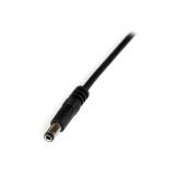 StarTech.com - Cable Adaptador 1m USB A Macho a Conector Coaxial Barrel Alimentación Corriente Tipo N 5,5mm 5V DC