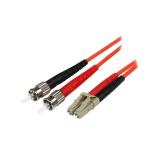 StarTech.com - Cable Adaptador de Red de 5m Multimodo Dúplex Fibra Óptica LC-ST 50/125 - Patch Duplex