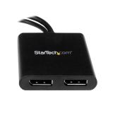 StarTech.com - Splitter Multiplicador Mini DP a 2 puertos DisplayPort - Hub MST
