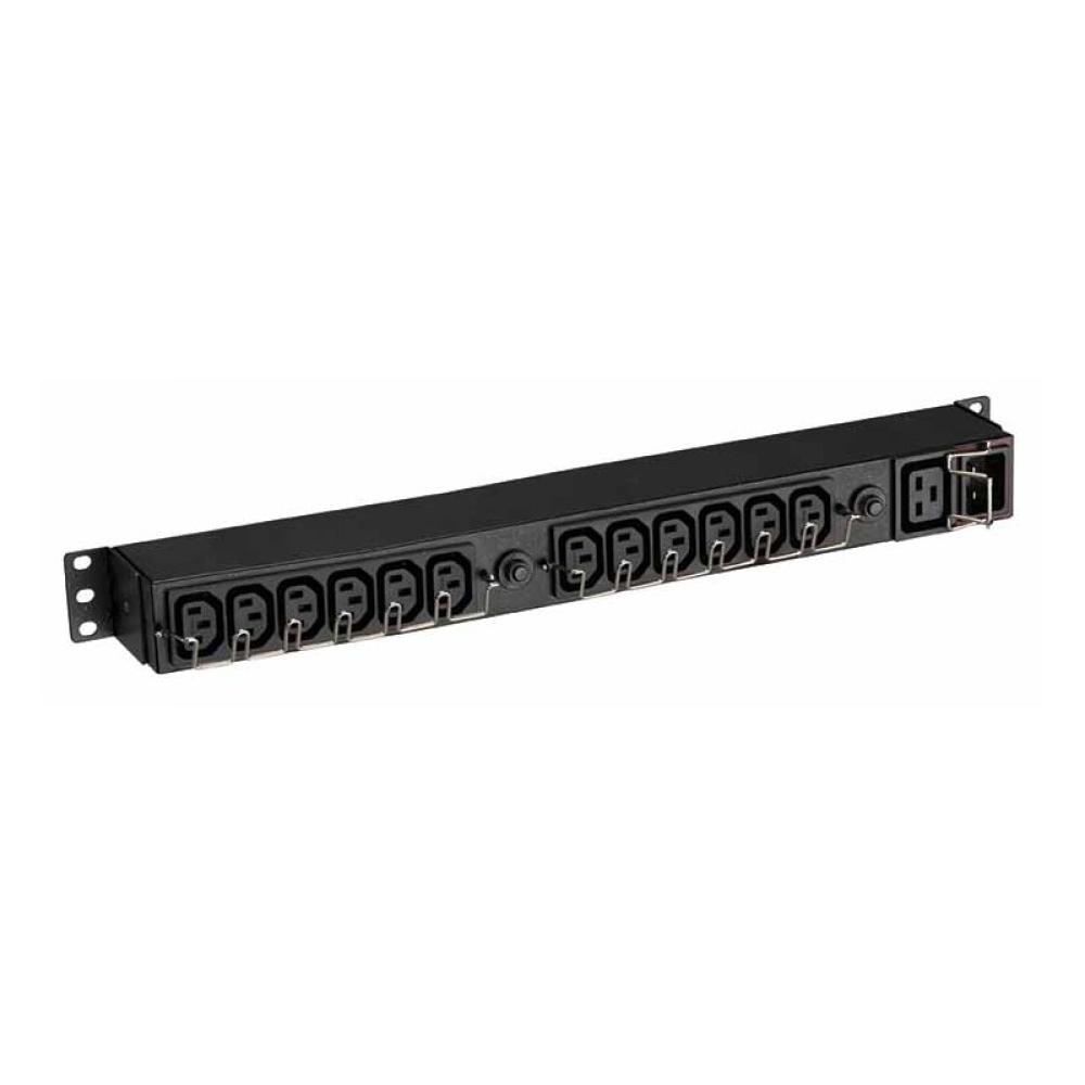Eaton - EFLX12I unidad de distribución de energía (PDU) 13 salidas AC 1U Negro