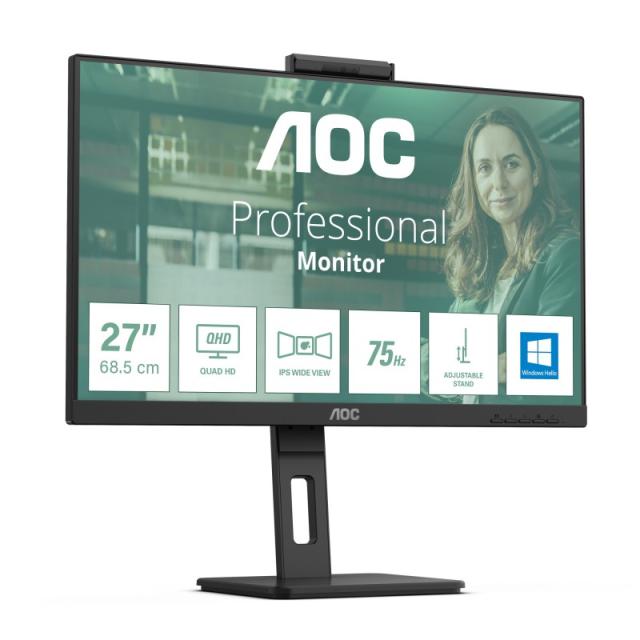 AOC - Q27P3CW pantalla para PC 68,6 cm (27") 2560 x 1440 Pixeles Quad HD LED Negro