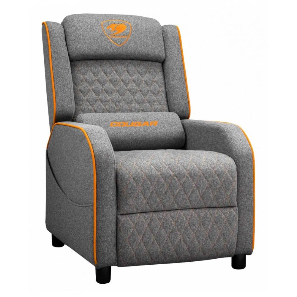 COUGAR - Ranger One Butaca para jugar Asiento acolchado tapizado Gris, Naranja