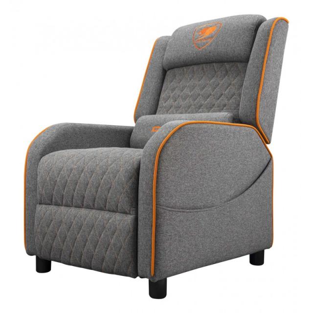 COUGAR - Ranger One Butaca para jugar Asiento acolchado tapizado Gris, Naranja