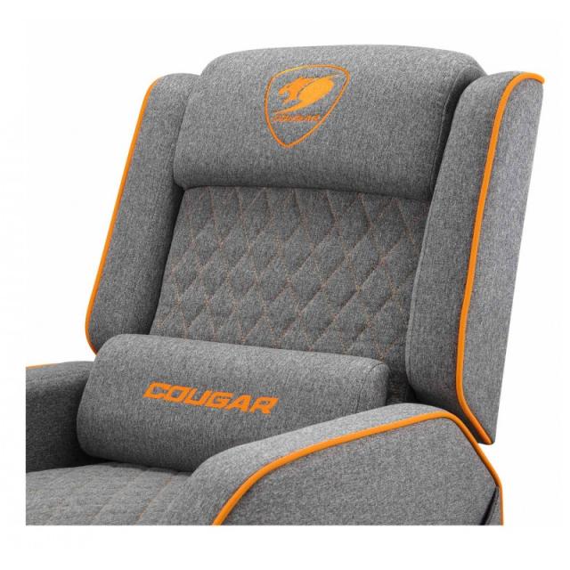 COUGAR - Ranger One Butaca para jugar Asiento acolchado tapizado Gris, Naranja