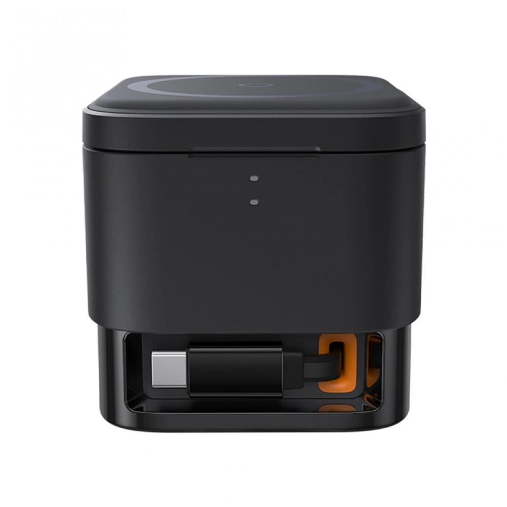 Baseus - P10264100123-01 cargador de dispositivo móvil Universal Negro USB Cargador inalámbrico Carga rápida Interior