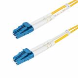 StarTech.com - Cable de Fibra Óptica Dúplex LC a LC (UPC) OS2 Monomodo de 3m - 9/125µm - 100G - Resistente a Dobleces - Low Inse
