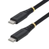 StarTech.com - Cable de Carga USB-C Trenzado de 2m - Cable Cargador USB Tipo C para Portátil - Cable Resistente para Carga de Di