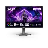 AOC - AGON PRO AG276QKD2 pantalla para PC 67,3 cm (26.5") 2560 x 1440 Pixeles Quad HD QD-OLED Negro, Gris