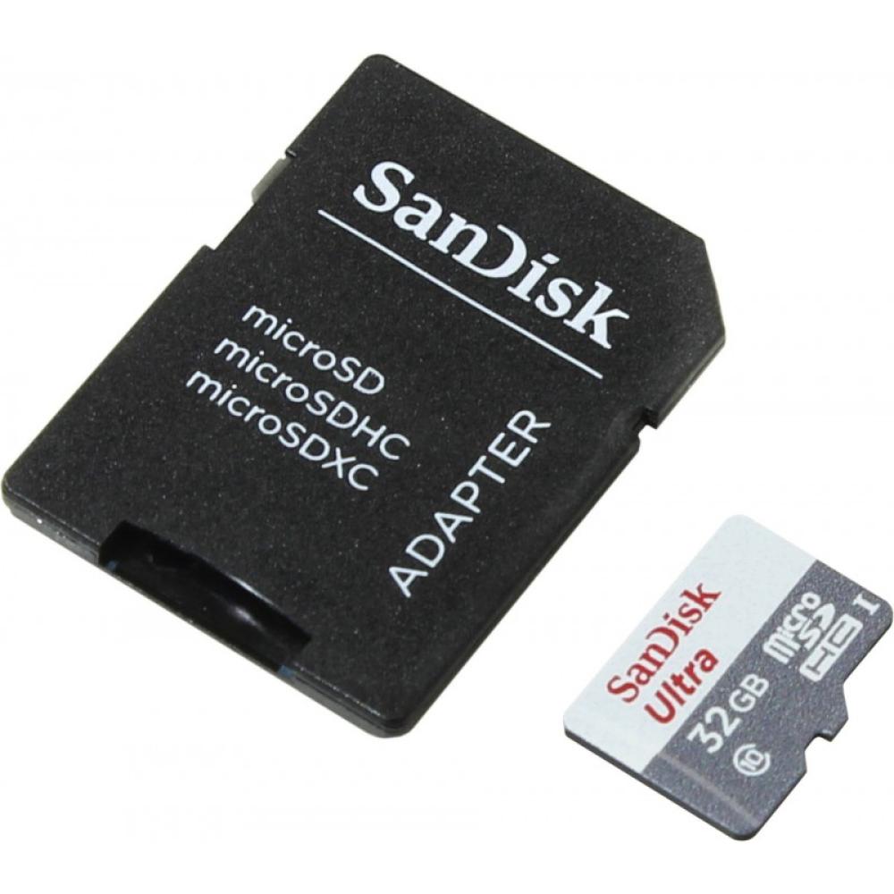 SanDisk - Ultra MicroSDHC 32GB UHS-I + SD Adapter memoria flash Clase 10