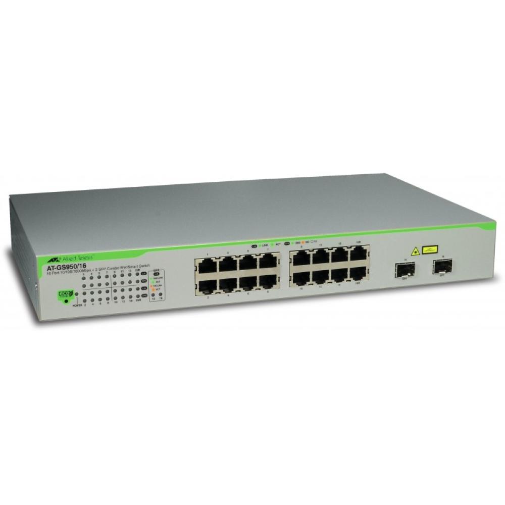 Allied Telesis - AT-GS950/16-50 Gestionado L2 Gigabit Ethernet (10/100/1000) 1U Blanco